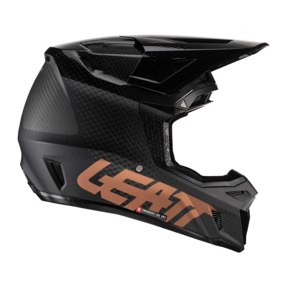 LEATT Helm Moto 9.5 Carbon V22 inkl. Brille